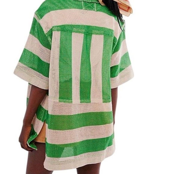 M099 // NWOT // Free People WE THE FREE Del Mar Cabana Shirt // XS - Picture 4 of 11